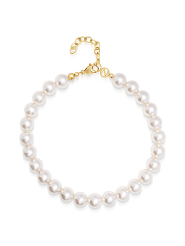 Nialaya Women's Necklace Chunky Pearl Choker Chunky Pearl Choker 15 Inches / 38.1 cm WNECK_322